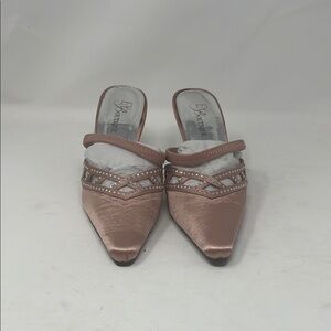Bronze Beaded Mules by EY Boutique SZ  7 1/2